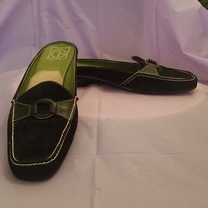 Black Suede Mules by Cole Haan